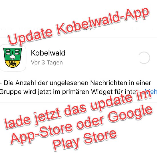 Aktualisierung der Kobelwald-App behebt Benachrichtigungsprobleme
